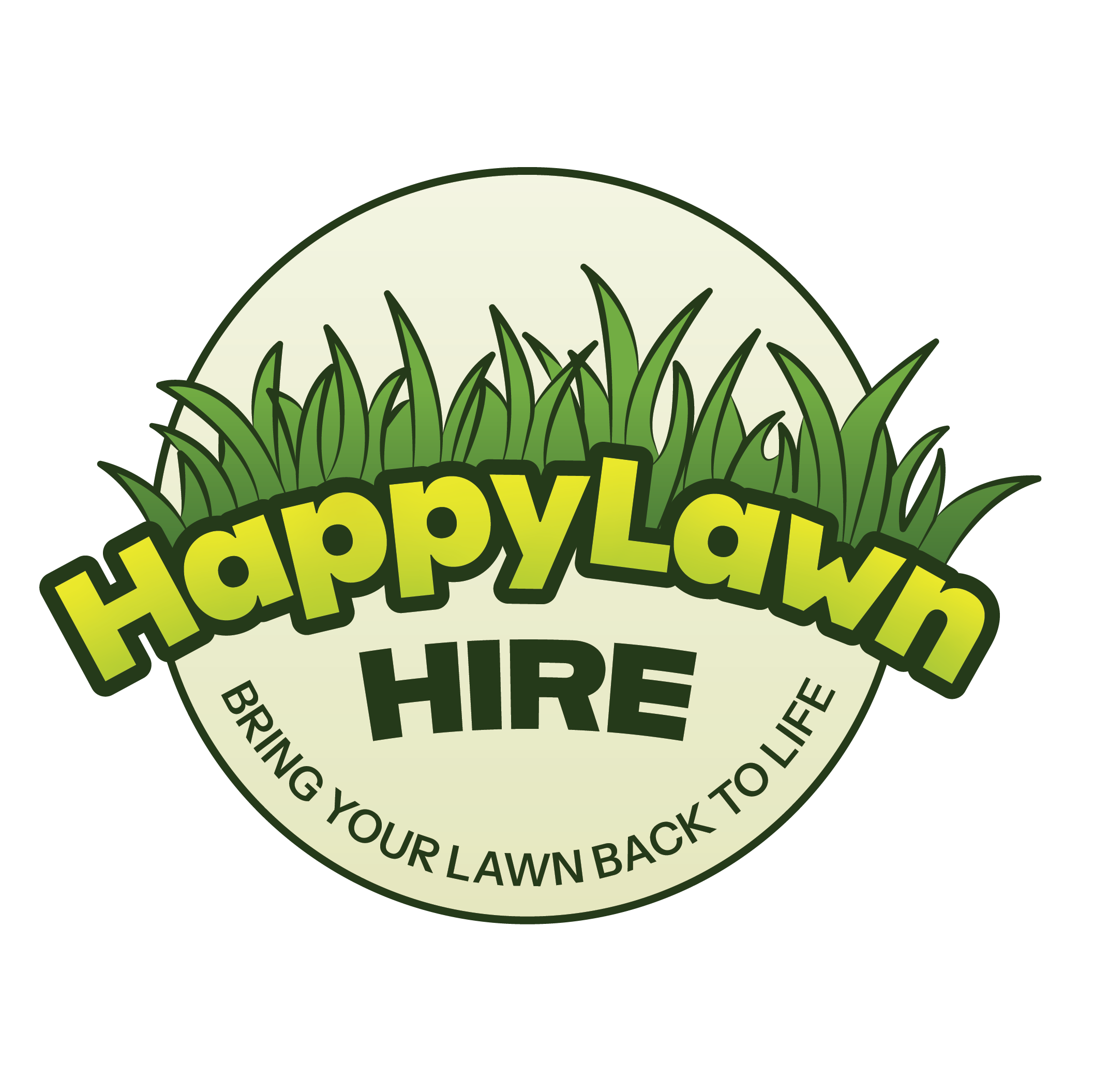 HappyLawn Hire Logo